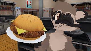 [Furry ASMR] Raccoon Makes You a Cheeseburger 