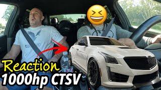 Giving My Personal Trainer & The Gym Owner A Ride In My 1000hp Cadillac CTSV