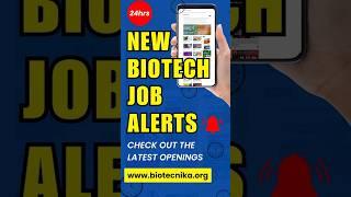 New Biotech Jobs Just Posted on Biotecnika – Last 24 Hours Only!