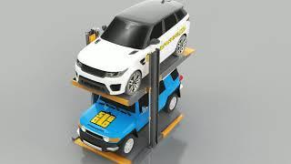 SolidParking's Two Post Car Parking Lift (TP-270)