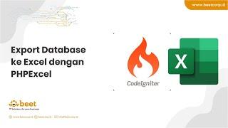 Export Database ke Excel dengan PHPExcel - Codeigniter