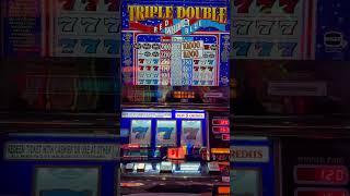 My favorite game in Las Vegas!! Triple Double red white & Blue #slot #casino #gambling #fyp