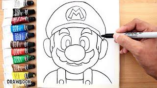 How to Draw and Paint SUPER MARIO BROS in Acrylic (Tutorial Inspired by the Movie)