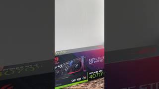 Unboxing Asus Rog Strix RTX4070Ti #unboxing #asus #rtx #nvidia