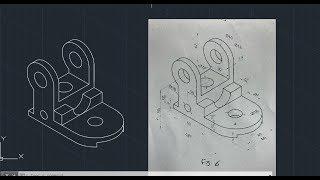 Autocad isometric exercise #32