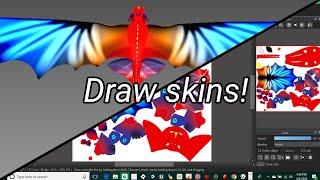 Dragons Of The Edge || How to draw skins easily ||