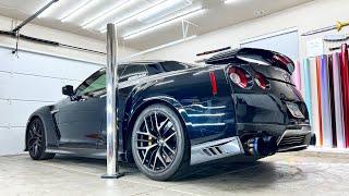 CHROME Nissan R35 GTR Wrap Guide | Hardest Parts In Real Time ASMR