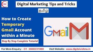 How To Create Unlimited Gmail Account for Free in Tamil | Temporary Gmail Accounts For Free in Tamil