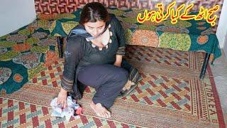 Morning house cleaning routine||Amna Village Vlogs