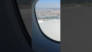 Stunning view of Barcelona city airport from A380