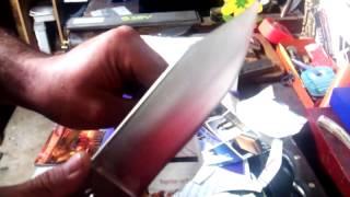 How I sharpened my knives on a 1x30