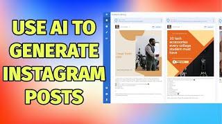 Use AI to generate Instagram posts - Predis.ai Review