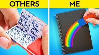 Funny SCHOOL ART HACKS and CRAFTS ️ Crazy DIY Crafts and Smart Ideas 