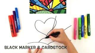 How to Draw Pop Art Hearts