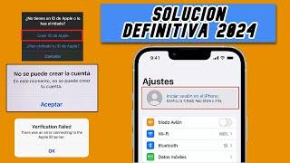 No puedo crear cuenta de icloud apple ID en 2024, Solución