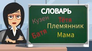 3 УРОК. Омузиши забони руси барои навомузон| СЛОВАРЬ