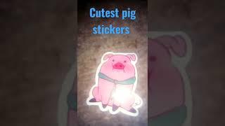 cutest pig stickers #