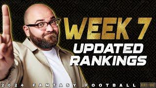 Week 7 Updated Rankings - 2024 Fantasy Football