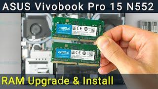 Asus Vivobook Pro 15 N552 RAM Upgrade and Install - Your Step-by-Step DIY Guide!