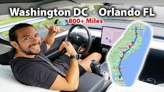 Tesla Road Trip! Pros & Cons | DC to Orlando 800 Miles