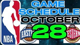 NBA Game Schedule tomorrow October 28,2024 |  NBA SEASON 2024-2025