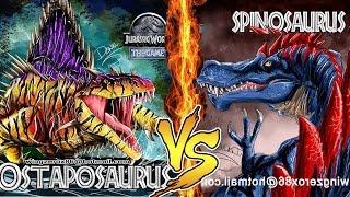 СПИНОЗАВР против ОСТАПОЗАВРА Jurassic World The Game прохождение на русском