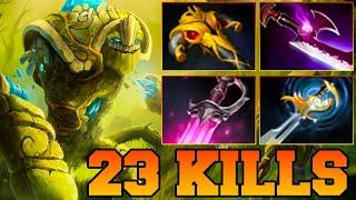 23 Kills Tiny Dota 2 !! Tiny Dota 2 Gameplay Guide Mid Lane 7.37 Carry Best Item Build