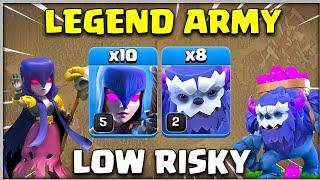 10 x YETI + 10 WITCH = LEGEND ARMY!! TH13 Attack Strategy COC