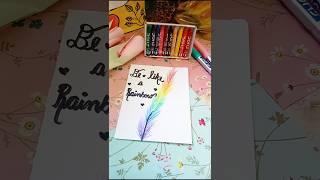 How to make easy feather from doms cheapest 10 rs wax crayons 🪶/#shorts #youtubeshorts #easy