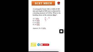 Mechanical MCQs for ECET 2025  | Q-5 Strategy to Achieve Top Rank!