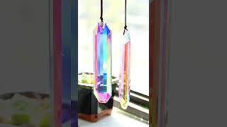 Set 2 Large Crystal Prisms Suncatcher #rainbow #gardendecor #photography #sunnyday #balcony #patio