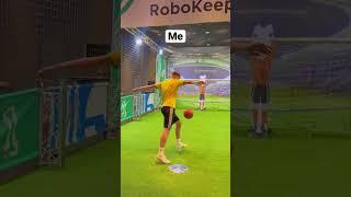 FOOTBALL ROBOT TRICKSHOT CHALLENGE! ️ #shorts