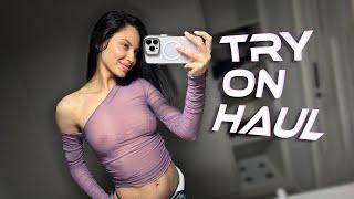 4K TRANSPARENT See-through TRY ON HAUL | Lovely Jill