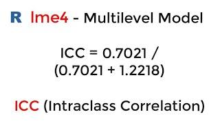 R / lme4: ICC in a Multilevel Model