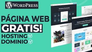 Cómo Crear Página Web Con Hosting y Dominio GRATIS en WordPress (2024)