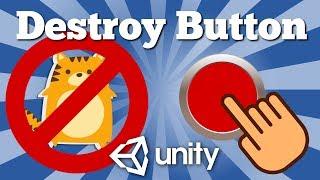 Unity 2D Tutorial About How To Destroy Gameobject By Pressing UI Button.