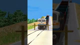 TRAINS VS LOG TRAP #2 | BEAMNG.DRIVE - Train Simulator