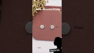 Brinco de Prata Redondo  #insta #brincocravejado #jewelry #beleza #prata925 #moda #parada