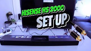 HISENSE HS 2000  Soundbar Setup To TV | Optical