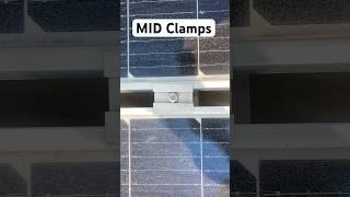 This is how Solar PV Panels are mounted using Mid Clamps #solarinstallation