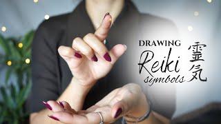 Reiki ASMR ~ Tracing Reiki Symbols | Hand Movements, Face Touching, Smudging (Whispering)