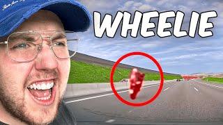 WHEELIE AUF DER AUTOBAHN  | German Dashcam Reaktion