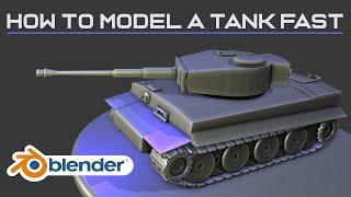 Modeling a Tiger Tank in Blender | Full Tutorial (Arijan)