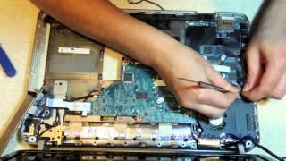 Как разобрать и почистить ноутбук HP Pavilion dv6-6b54er (disassemble HP Pavilion dv6-6b54e)