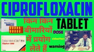 Ciprofloxacin tablet / Ciplox tablet /Microflox tablet / Zoxan tablet, uses , side effects in hindi