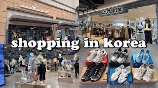 shopping in korea vlog  sneakers haul  nike, adidas, asics, salomon, new balance