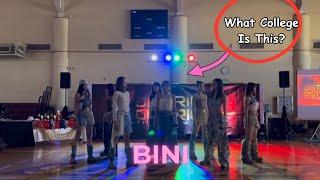 BINI PERFORMS IN ONE OF THE MOST EXPENSIVE COLLEGE IN THE PHILIPPINES 