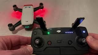 DJI Spark подключение пульта управления