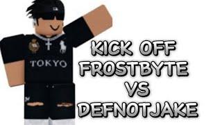 FROSTBYTE VS DEFNOTJAKE KICK OFF #roblox #robloxkickoff #football #robloxedit