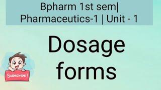 Dosage forms